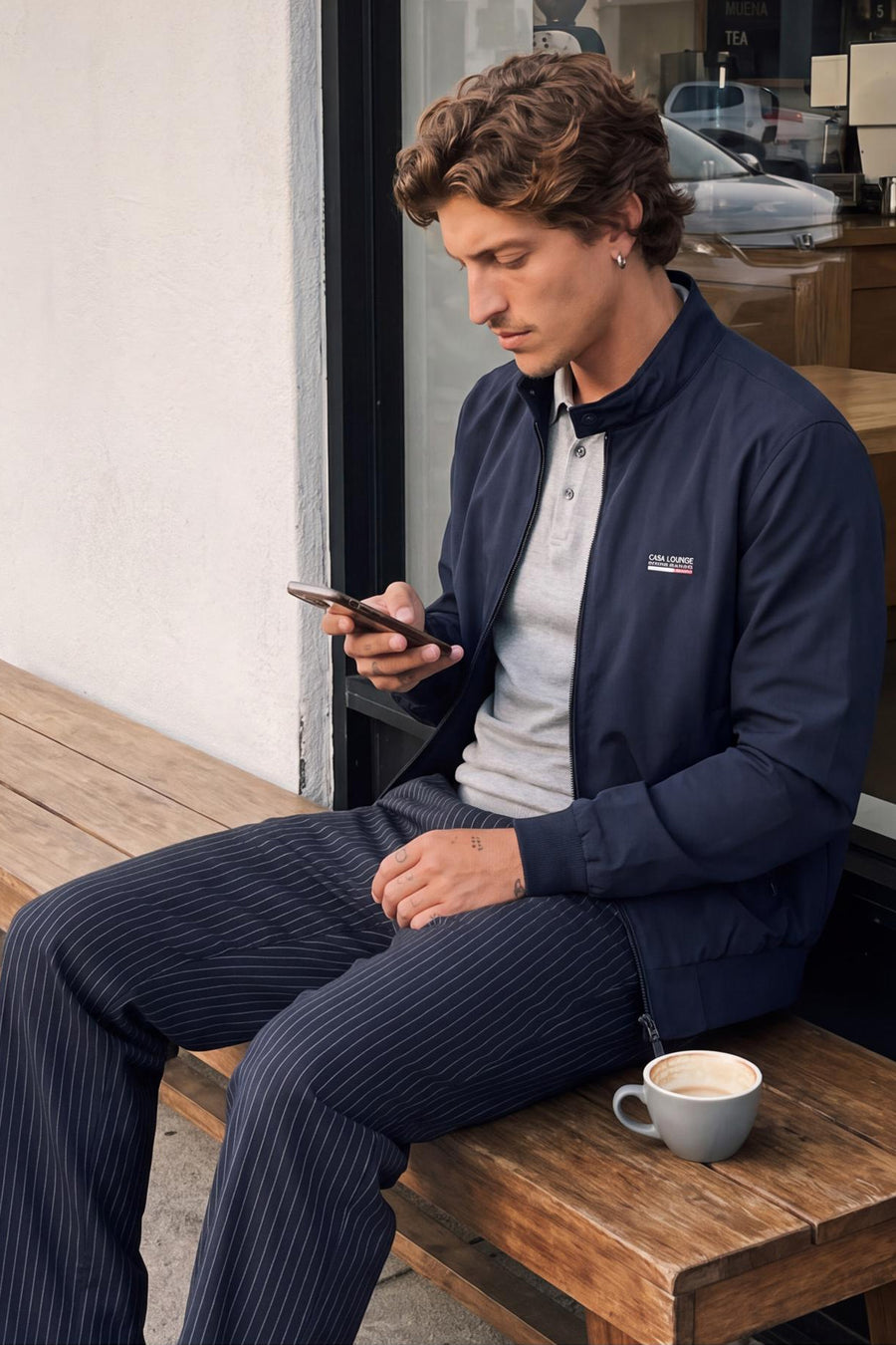 Jas (kort) blauw - ORIGINALS BY JACK & JONES
