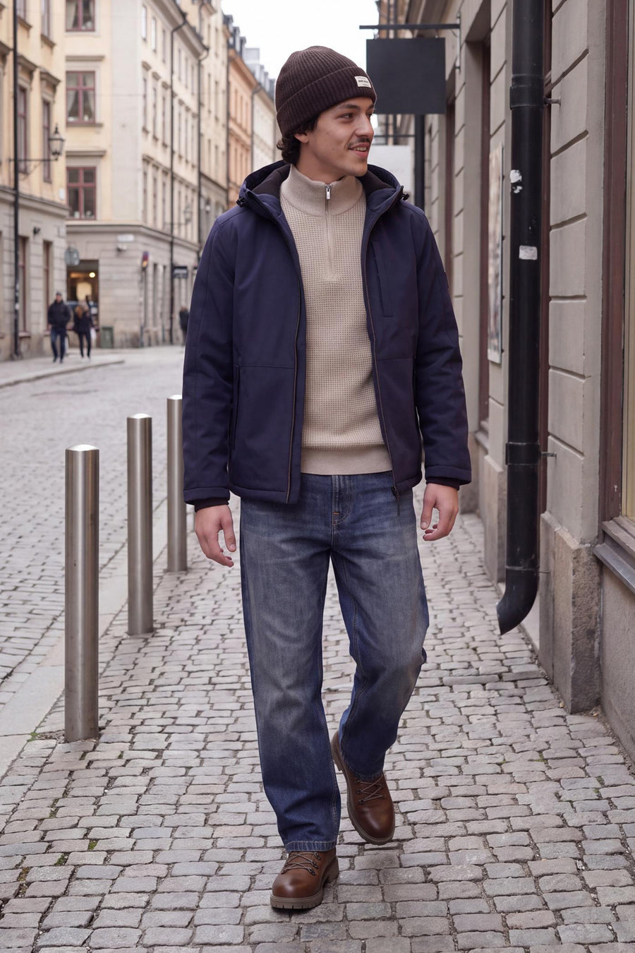Jas (kort) blauw - ORIGINALS BY JACK & JONES