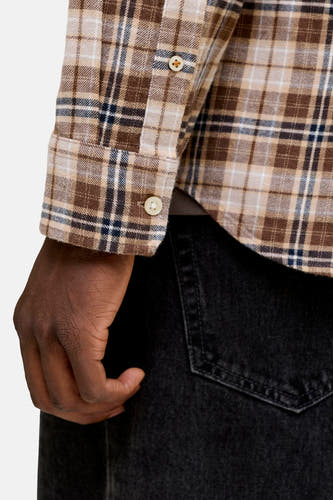 Hemd (lange mouwen) bruin - ORIGINALS BY JACK & JONES