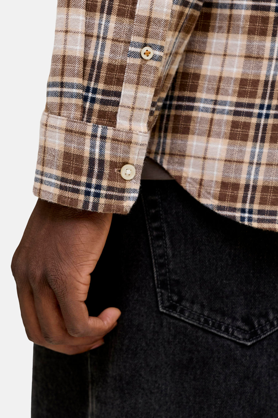 Hemd (lange mouwen) bruin - ORIGINALS BY JACK & JONES
