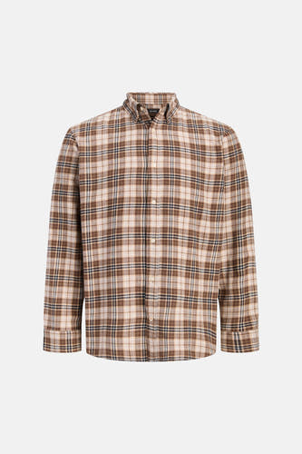 Hemd (lange mouwen) bruin - ORIGINALS BY JACK & JONES