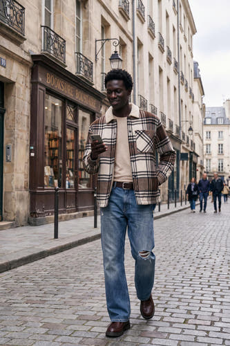 Hemd bruin - ORIGINALS BY JACK & JONES