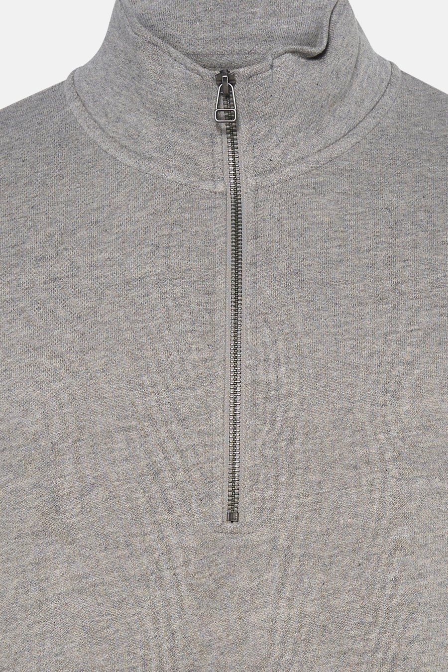 Sweat col O - gris