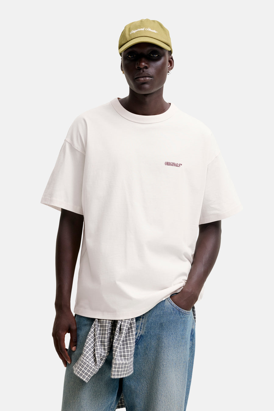 T-shirt (korte mouwen) ecru - ORIGINALS BY JACK & JONES