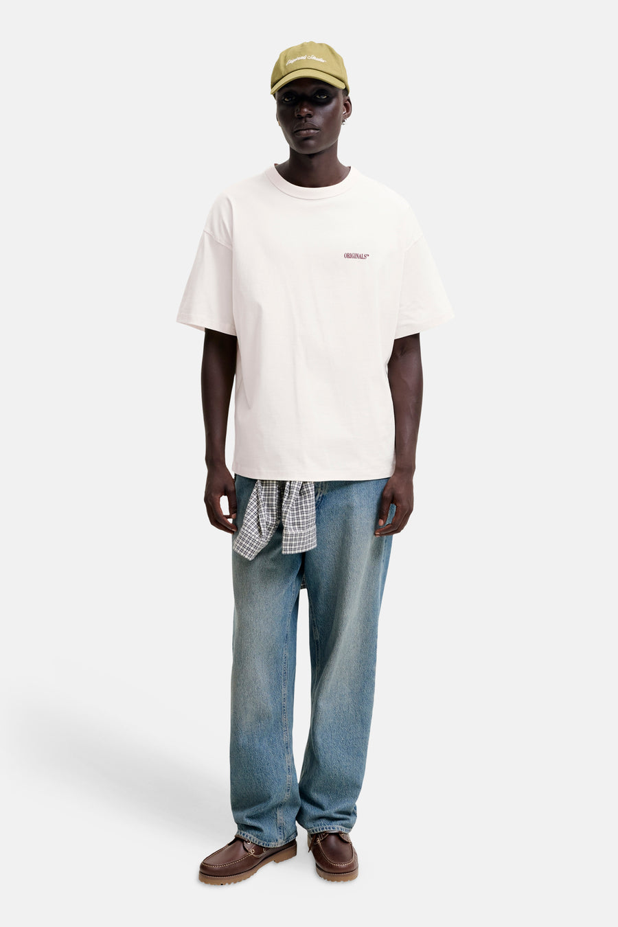 T-shirt (korte mouwen) ecru - ORIGINALS BY JACK & JONES