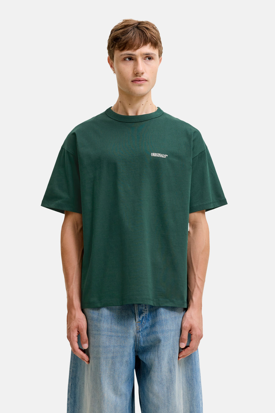 T-shirt (korte mouwen) groen - ORIGINALS BY JACK & JONES
