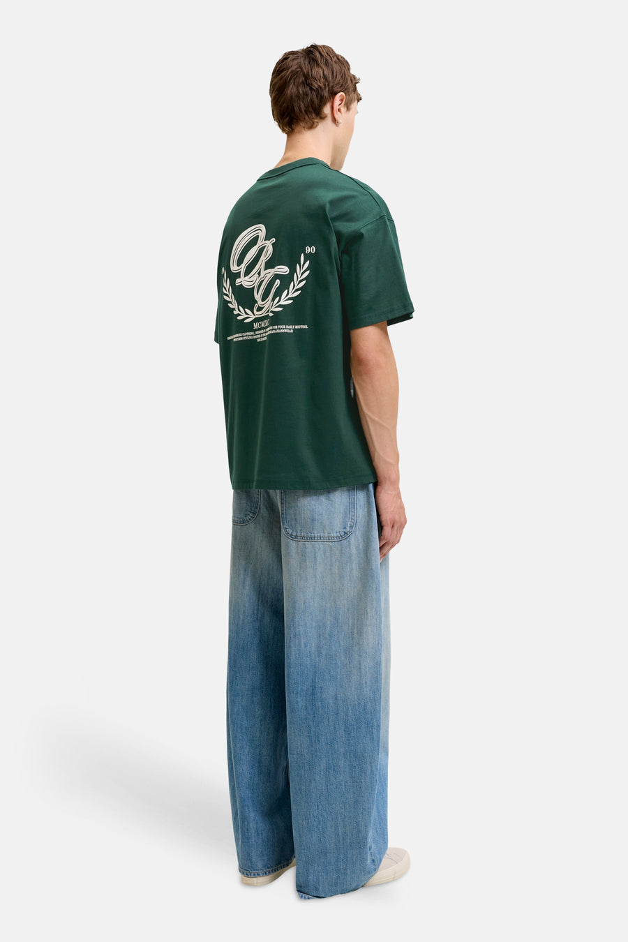 T-shirt (korte mouwen) groen - ORIGINALS BY JACK & JONES