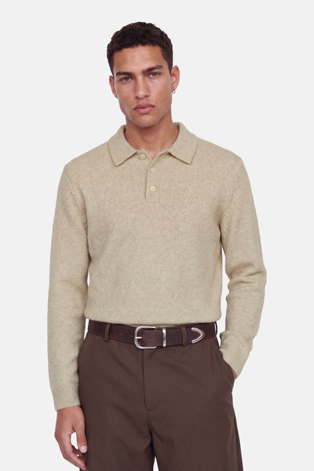 Pull col V beige - PREMIUM by JACK & JONES