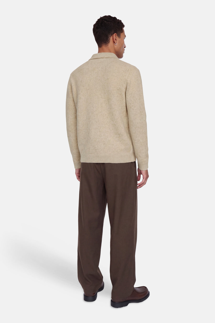 Pull col V beige - PREMIUM by JACK & JONES