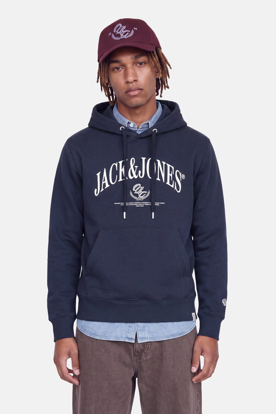 Sweater met kap blauw - ORIGINALS BY JACK & JONES