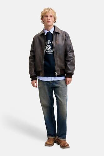 Sweat col O bleu - ORIGINALS BY JACK & JONES