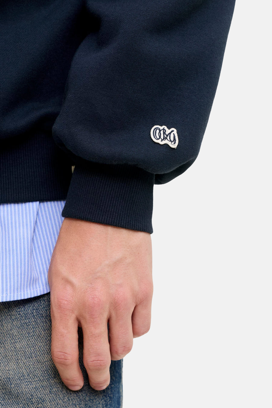 Sweat col O bleu - ORIGINALS BY JACK & JONES