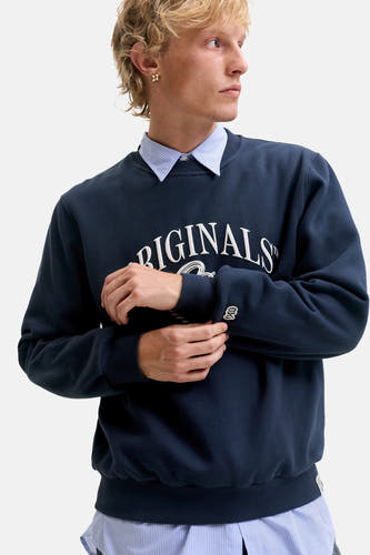 Sweat col O bleu - ORIGINALS BY JACK & JONES