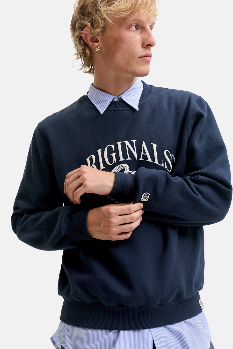 Sweat col O bleu - ORIGINALS BY JACK & JONES