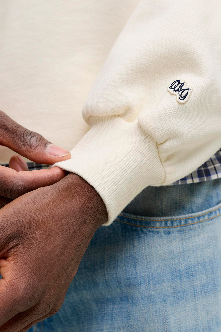 Sweat col O blanc - ORIGINALS BY JACK & JONES
