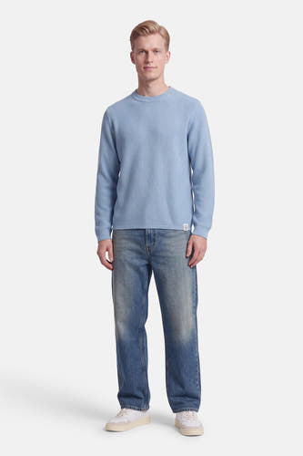 Pull col O - bleu