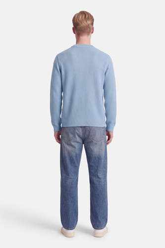 Pull col O - bleu