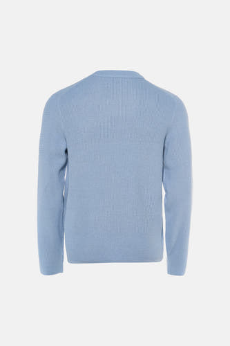 Pull col O - bleu