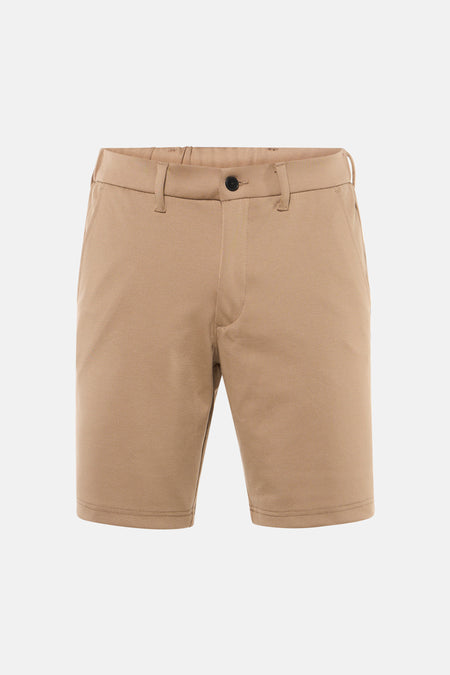 Short beige de JACK & JONES JEANS INTELLIGENCE, avec poches arrière et passants de ceinture.
