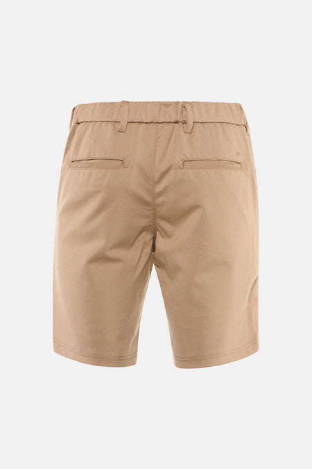 Beige short van JACK & JONES JEANS INTELLIGENCE, met achterzakken en riemlussen.