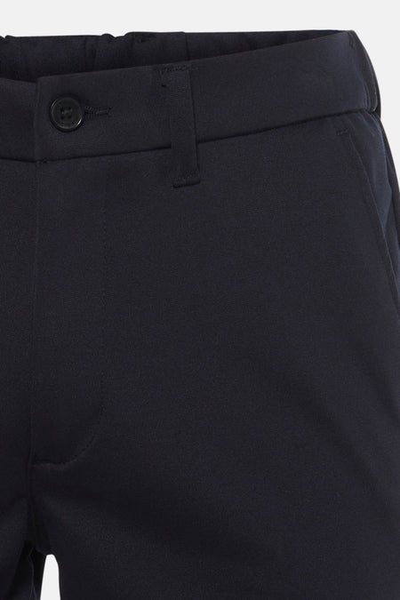 Blauwe short van JACK & JONES JEANS INTELLIGENCE, met knoopdetail en zak.