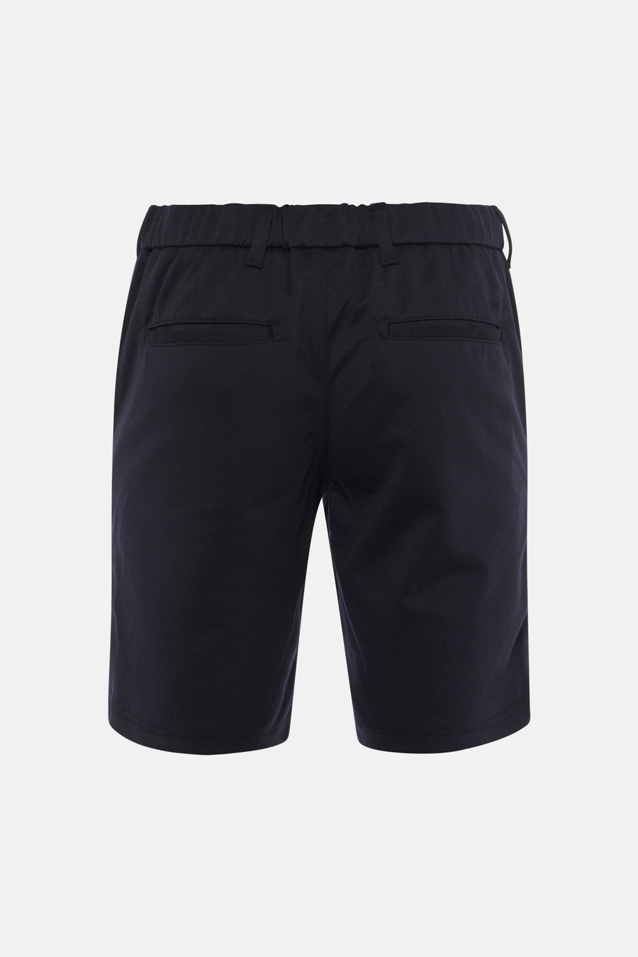 Short bleu de JACK & JONES JEANS INTELLIGENCE, vu de dos, avec taille élastique et poches arrière.