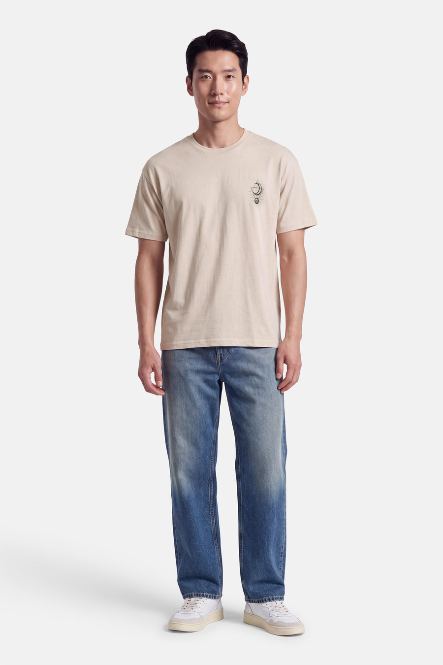 T-shirt met korte mouwen - beige