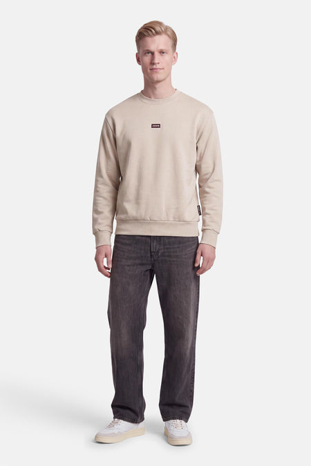 Sweat col O - écru