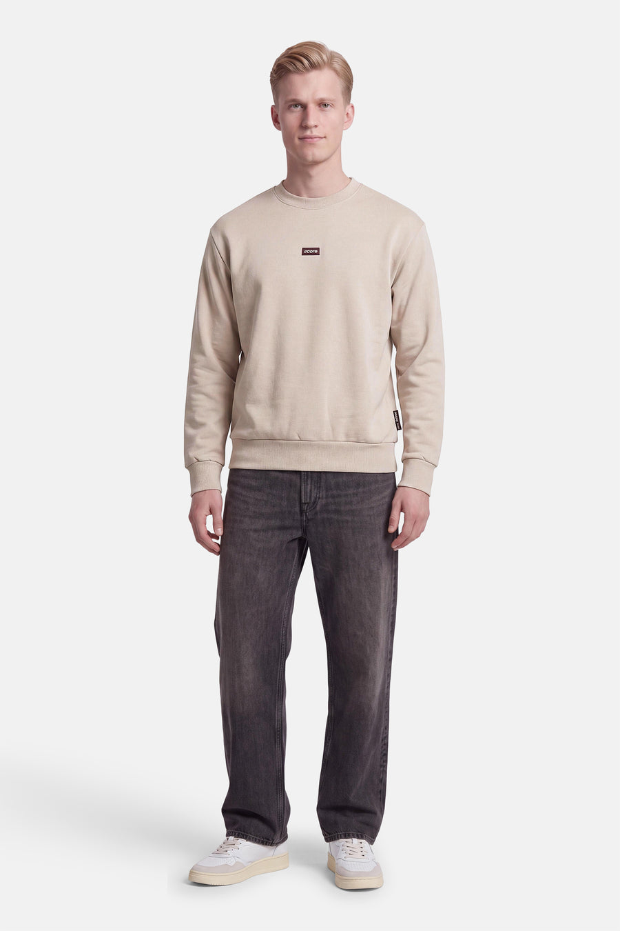 Sweater O-hals - ecru