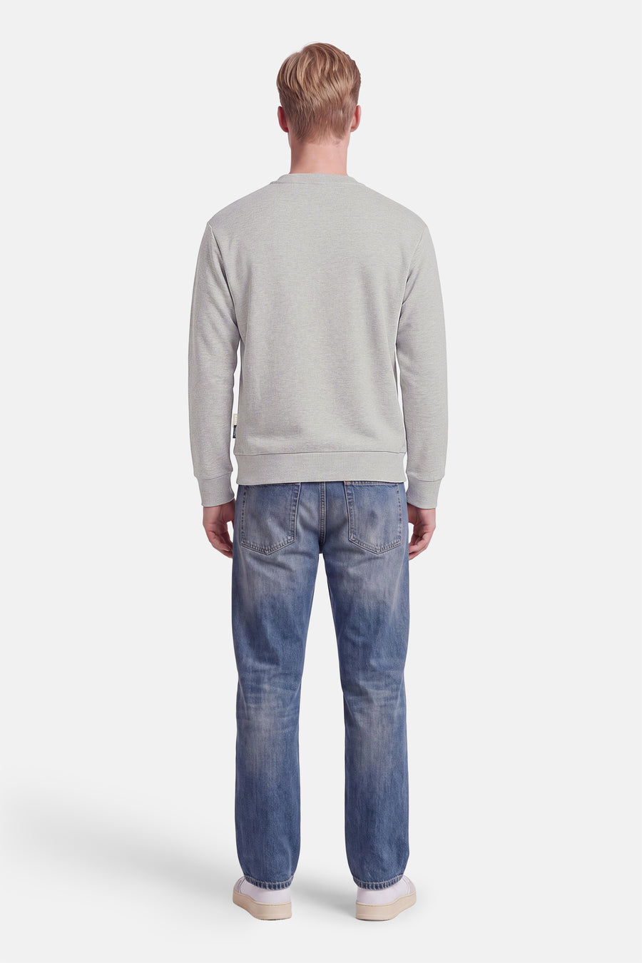 Sweater O-hals - grijs
