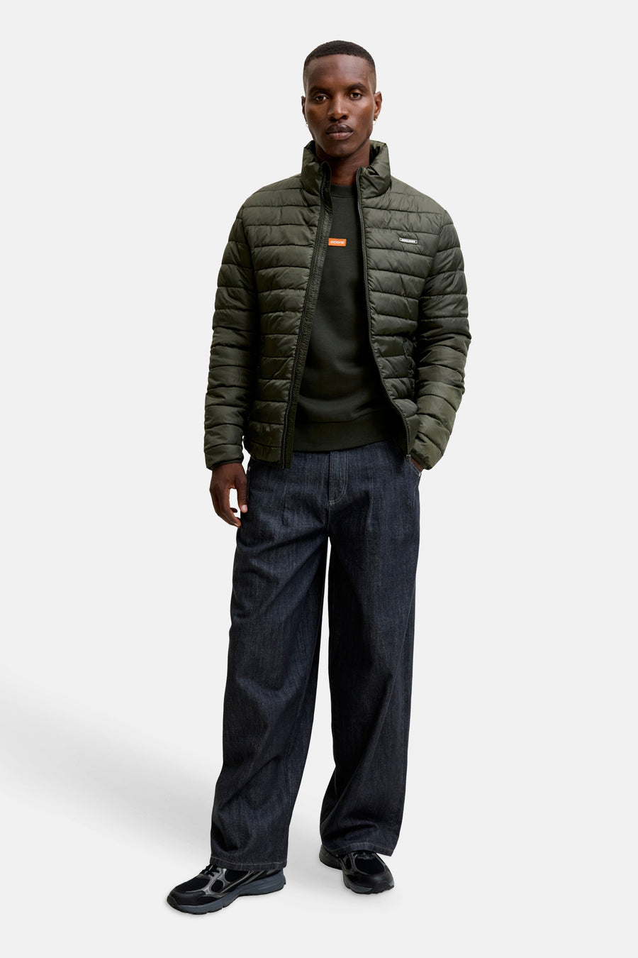 Sweat col O vert - CORE BY JACK & JONES