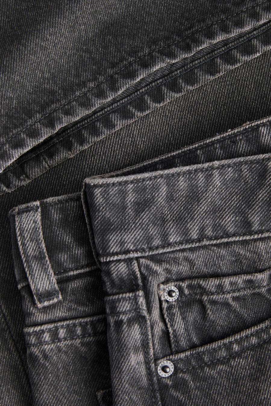 Jeans wide dark grey denim - JJXX