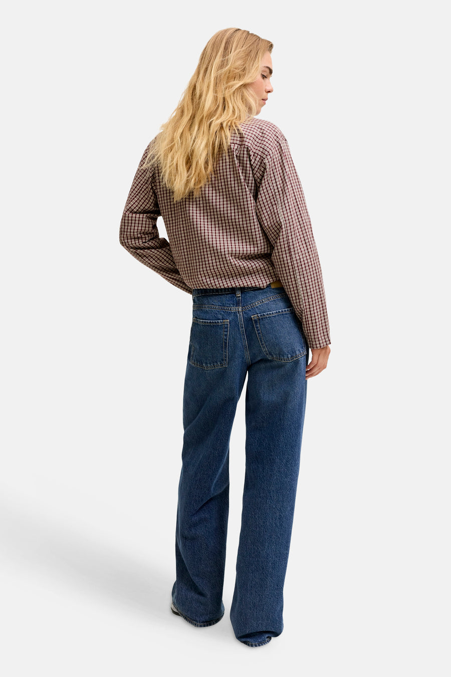Jeans wide dark blue denim - JJXX