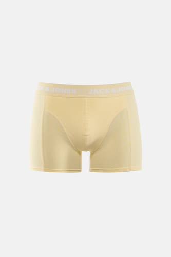 Boxer short jaune d'ACCESSORIES BY JACK & JONES, avec une ceinture blanche à logo.