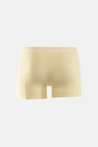 Gele boxershort van ACCESSORIES BY JACK & JONES, met een witte tailleband met logo.