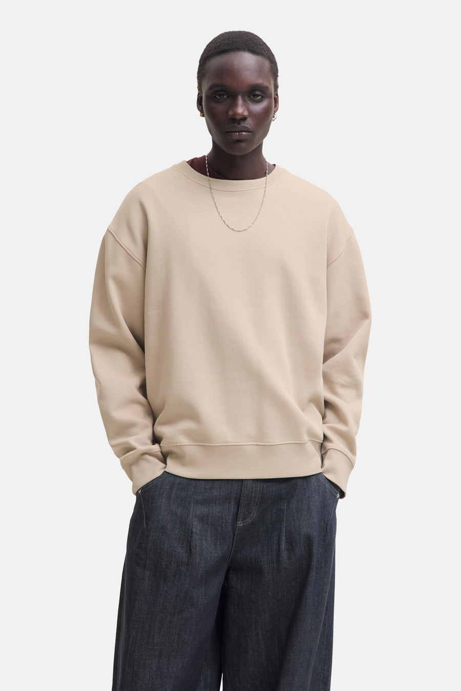 Sweat col O Écru - ORIGINALS BY JACK & JONES