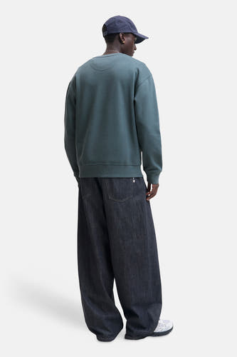 Sweat col O - gris