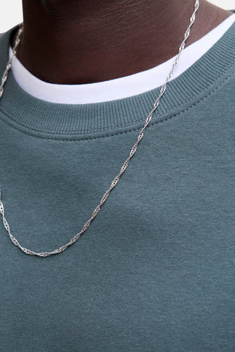 Sweat col O - gris