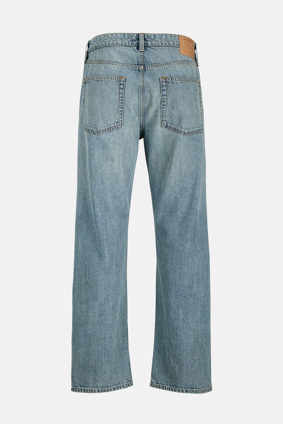 Jeans coupe droite en denim bleu clair de JACK & JONES JEANS INTELLIGENCE, avec poches arrière.