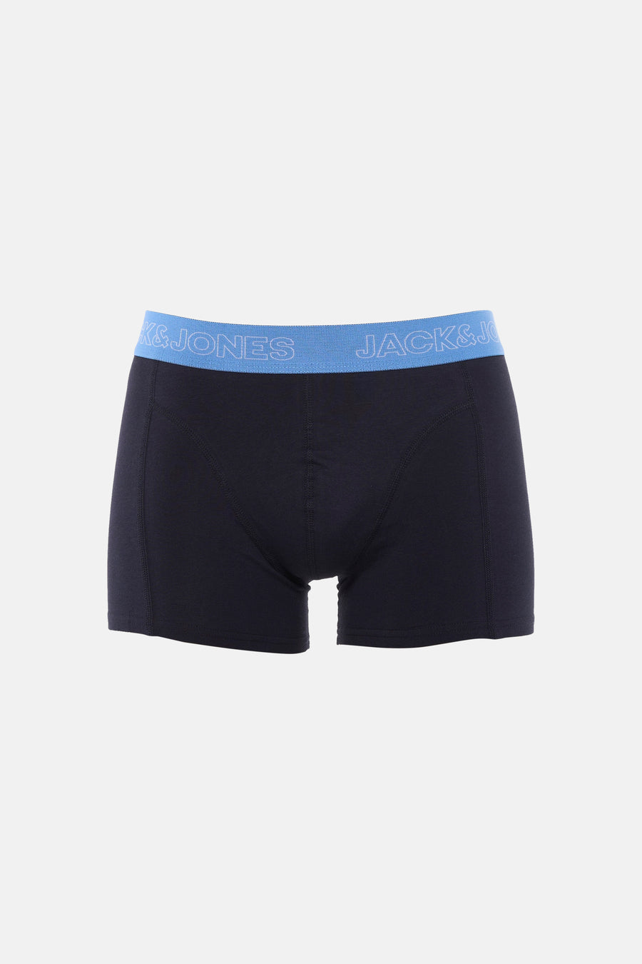 Boxer bleu d'ACCESSORIES BY JACK & JONES, avec une ceinture à logo bleu clair.