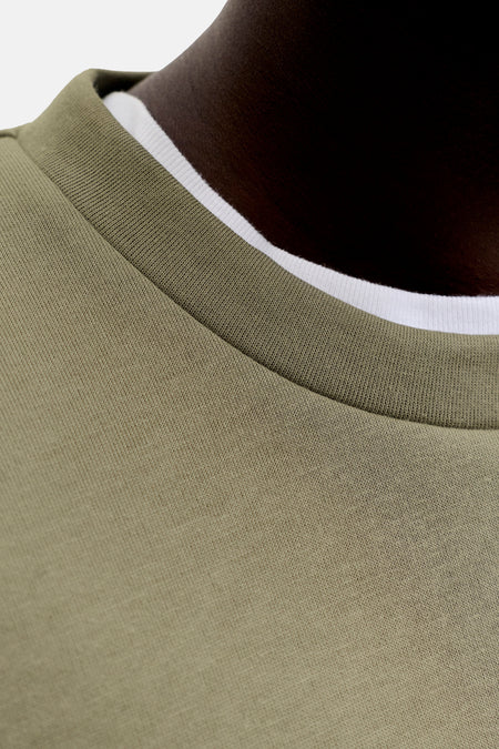 Sweater O-hals - Vetiver
