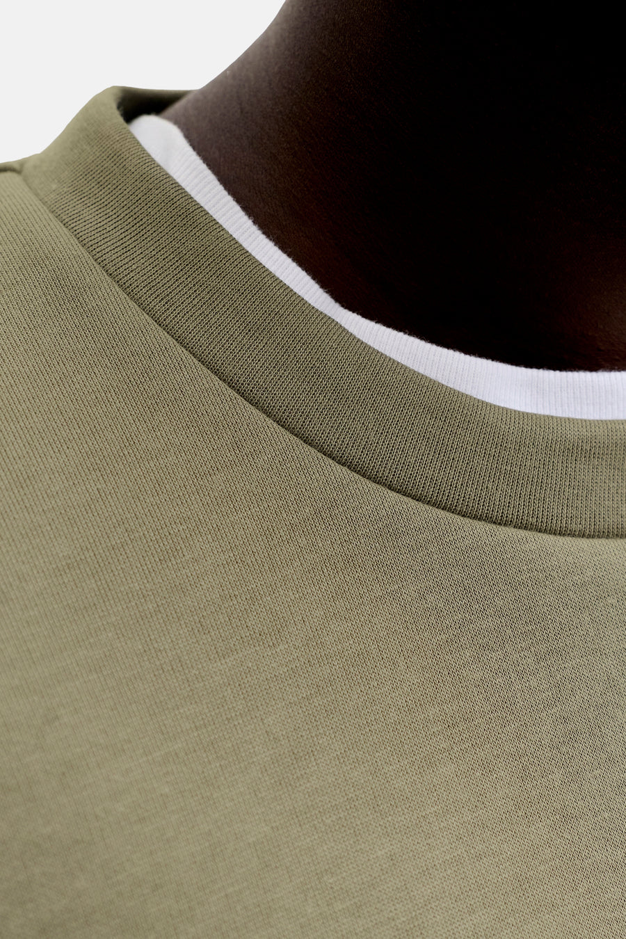 Sweater O-hals - Vetiver