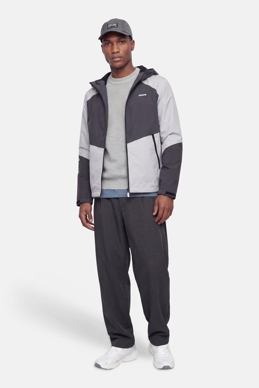 Pull O-hals - Light Grey Melange