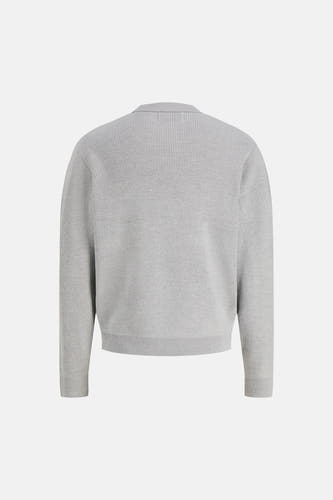 Pull O-hals - Light Grey Melange