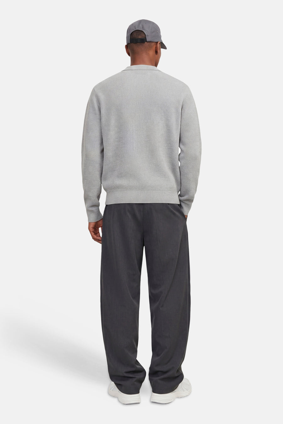 Pull O-hals - Light Grey Melange