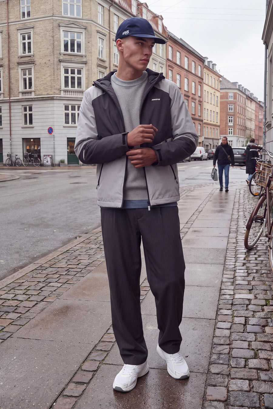 Pull O-hals - Light Grey Melange