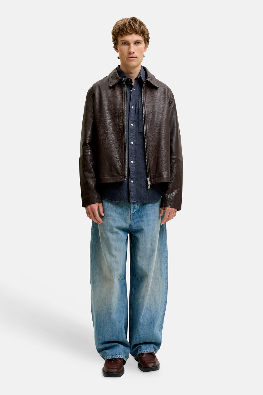 Hemd met lange mouwen - Dark blue denim