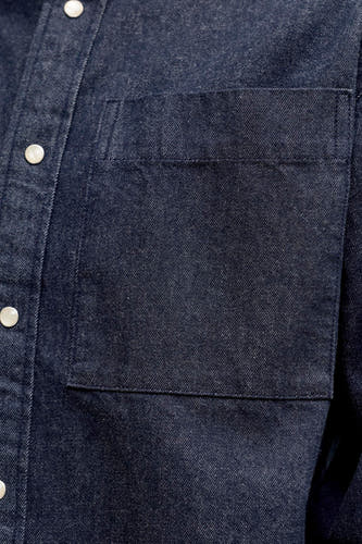 Hemd met lange mouwen - Dark blue denim