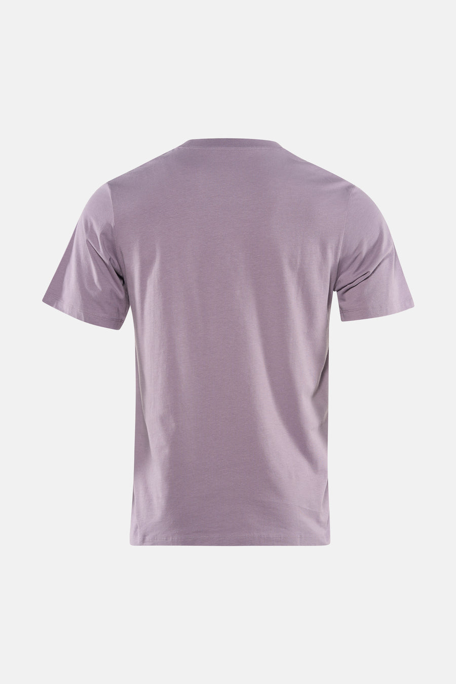 Paars T-shirt met korte mouwen van CORE BY JACK & JONES, effen kleur en ronde hals, achterkant.
