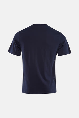 Blauw T-shirt met korte mouwen van ORIGINALS BY JACK & JONES, gezien van achteren.